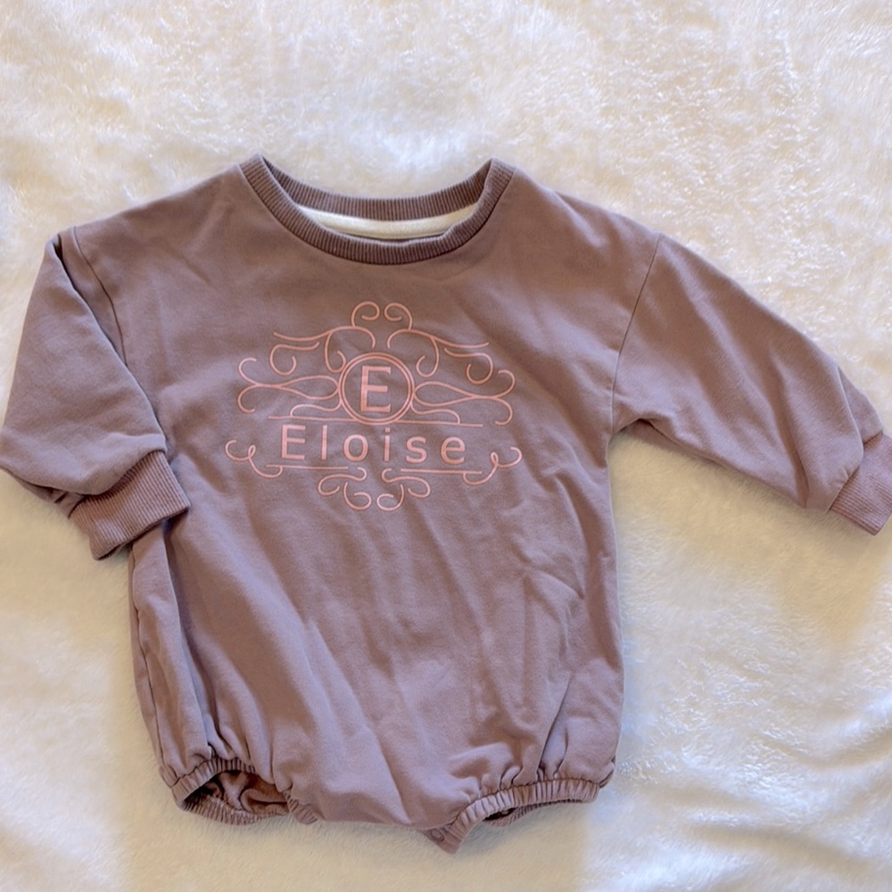 Eloise Mauve Baby Romper